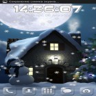 Além do papel de parede animado para Android Paisagem do inverno, baixar do arquivo apk gratuito da imagem de fundo Lua do Natal.