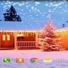 Além do papel de parede animado para Android Corações de néon , baixar do arquivo apk gratuito da imagem de fundo Neve do Natal.