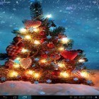 Além do papel de parede animado para Android As turbinas de vento 3D, baixar do arquivo apk gratuito da imagem de fundo Flocos de neve de Natal.