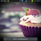 Além do papel de parede animado para Android Print de Animal, baixar do arquivo apk gratuito da imagem de fundo Cupcakes.