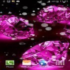 Além do papel de parede animado para Android Lareira de Ano Novo 2015, baixar do arquivo apk gratuito da imagem de fundo Diamantes para garotas.