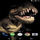 Além do papel de parede animado para Android Relógio de carro, baixar do arquivo apk gratuito da imagem de fundo Dino T-Rex 3D.