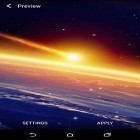 Além do papel de parede animado para Android Galáxia de Inferno, baixar do arquivo apk gratuito da imagem de fundo Terra e espaço.
