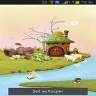 Além do papel de parede animado para Android Gotas de água , baixar do arquivo apk gratuito da imagem de fundo Casa de fadas.