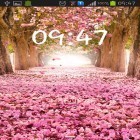 Além do papel de parede animado para Android Pena cor de rosa, baixar do arquivo apk gratuito da imagem de fundo Árvore de flor.