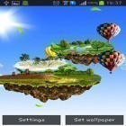 Além do papel de parede animado para Android Sakura, baixar do arquivo apk gratuito da imagem de fundo Ilhas voadoras.