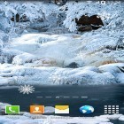 Além do papel de parede animado para Android Pavão, baixar do arquivo apk gratuito da imagem de fundo Cachoeiras congeladas.