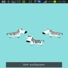 Além do papel de parede animado para Android Matriz digital, baixar do arquivo apk gratuito da imagem de fundo Zebra engraçado.