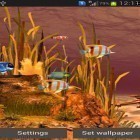 Além do papel de parede animado para Android Ilha Misteriosa, baixar do arquivo apk gratuito da imagem de fundo Aquário de galáxia.