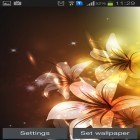 Além do papel de parede animado para Android Peixe-dourado , baixar do arquivo apk gratuito da imagem de fundo Flores brilhantes.