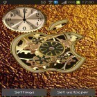 Baixar papel de parede animado Relógio de maçã dourada para desktop de celular ou tablet.