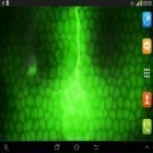 Além do papel de parede animado para Android A menina e o dia chuvoso, baixar do arquivo apk gratuito da imagem de fundo Neon verde.