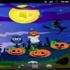 Além do papel de parede animado para Android Relógio Multicolorido, baixar do arquivo apk gratuito da imagem de fundo Abóboras da dia das bruxas .