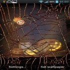Além do papel de parede animado para Android Flores de néon , baixar do arquivo apk gratuito da imagem de fundo Dia das Bruxas: Aranha.