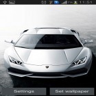 Além do papel de parede animado para Android Relógio digital de Neon, baixar do arquivo apk gratuito da imagem de fundo Lamborghini.