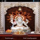 Além do papel de parede animado para Android Chuva de estrelas, baixar do arquivo apk gratuito da imagem de fundo Senhor Shiva 3D: Templo.