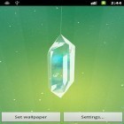 Além do papel de parede animado para Android Cachoeira perdida, baixar do arquivo apk gratuito da imagem de fundo Cristal feliz.