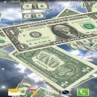 Além do papel de parede animado para Android Na órbita dos planetas 3D, baixar do arquivo apk gratuito da imagem de fundo Chuva de dinheiro.