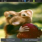 Além do papel de parede animado para Android Árvores da primavera , baixar do arquivo apk gratuito da imagem de fundo Rato com morangos.