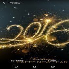Além do papel de parede animado para Android Leão de neon, baixar do arquivo apk gratuito da imagem de fundo Ano Novo 2016.