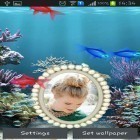 Além do papel de parede animado para Android Cachoeira Azul Mágica , baixar do arquivo apk gratuito da imagem de fundo Foto no aquário.
