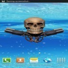 Além do papel de parede animado para Android Dia dos namorados: Velas, baixar do arquivo apk gratuito da imagem de fundo Crânio do pirata.