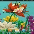 Além do papel de parede animado para Android Bolhas pretas, baixar do arquivo apk gratuito da imagem de fundo Flores da primavera de Plasticine.