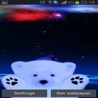 Além do papel de parede animado para Android Tempo de estação linda, baixar do arquivo apk gratuito da imagem de fundo Amor de ursos polar.