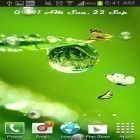 Além do papel de parede animado para Android Desejos de amor , baixar do arquivo apk gratuito da imagem de fundo Gota de chuva.