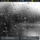 Além do papel de parede animado para Android Aquário, baixar do arquivo apk gratuito da imagem de fundo Gotas de chuva.