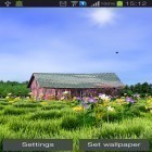 Além do papel de parede animado para Android Terra 3D , baixar do arquivo apk gratuito da imagem de fundo Celeiro vermelho.