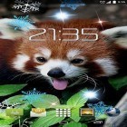 Além do papel de parede animado para Android Colônia espacial, baixar do arquivo apk gratuito da imagem de fundo Panda vermelho.