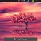 Além do papel de parede animado para Android Portador da noite, baixar do arquivo apk gratuito da imagem de fundo Árvore vermelha.
