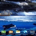 Além do papel de parede animado para Android Ondas do oceano , baixar do arquivo apk gratuito da imagem de fundo Tempestade.