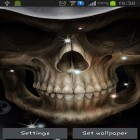 Além do papel de parede animado para Android Mar azul 3D, baixar do arquivo apk gratuito da imagem de fundo Crânios.