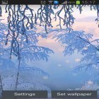 Além do papel de parede animado para Android Bokeh leve, baixar do arquivo apk gratuito da imagem de fundo Neve branca no inverno.