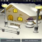 Além do papel de parede animado para Android Folhas de queda, baixar do arquivo apk gratuito da imagem de fundo Queda de neve 3D.