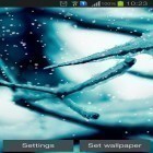 Além do papel de parede animado para Android Nexus triângulos, baixar do arquivo apk gratuito da imagem de fundo Queda de neve.