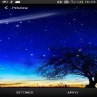 Além do papel de parede animado para Android Escorregador de lua , baixar do arquivo apk gratuito da imagem de fundo Noite estrelada.