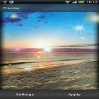 Além do papel de parede animado para Android Água brilhando, baixar do arquivo apk gratuito da imagem de fundo Pôr do sol.