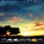 Além do papel de parede animado para Android Flor silencioso, baixar do arquivo apk gratuito da imagem de fundo Colina de Pôr do sol.