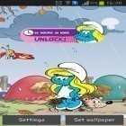 Além do papel de parede animado para Android Tornado 3D, baixar do arquivo apk gratuito da imagem de fundo Os Smurfs.