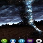 Além do papel de parede animado para Android Aquário , baixar do arquivo apk gratuito da imagem de fundo Tornado 3D.