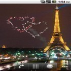 Além do papel de parede animado para Android Árvore só, baixar do arquivo apk gratuito da imagem de fundo Dia dos namorados: Fogos de artifício.