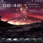 Além do papel de parede animado para Android Relógio da índia , baixar do arquivo apk gratuito da imagem de fundo Vulcão 3D.