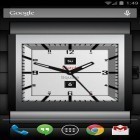 Além do papel de parede animado para Android Velocímetro 3D, baixar do arquivo apk gratuito da imagem de fundo Relógio Quadrado Leve.