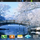 Além do papel de parede animado para Android Gota D'água: Flores e folhas, baixar do arquivo apk gratuito da imagem de fundo Inverno e neve.