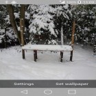 Além do papel de parede animado para Android Folhas vermelhas, baixar do arquivo apk gratuito da imagem de fundo Queda de neve do inverno.