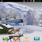Além do papel de parede animado para Android Árvore de Natal 3D, baixar do arquivo apk gratuito da imagem de fundo Inverno branco.