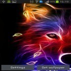 Além do papel de parede animado para Android Corações de neon, baixar do arquivo apk gratuito da imagem de fundo Lobo.